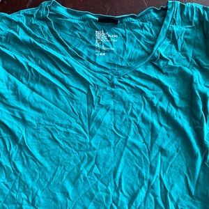 Basic organic cotton blend made in Bangladesh size large H&M V-neck